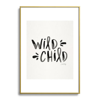 Wild Child - Black Framed Art Print Gallery Image 123