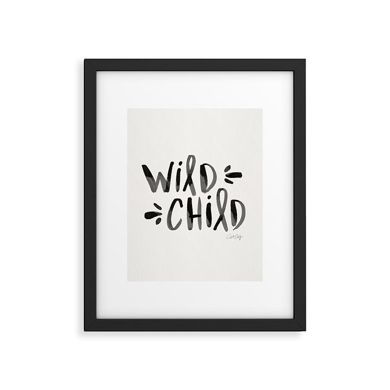 Wild Child - Black Framed Art Print Gallery Image 5