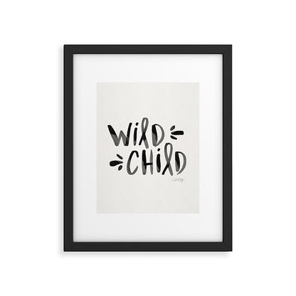 Wild Child - Black Framed Art Print Gallery Image 5