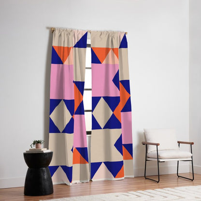 Geometric Shapes 217 Window Curtain Gallery Image 2