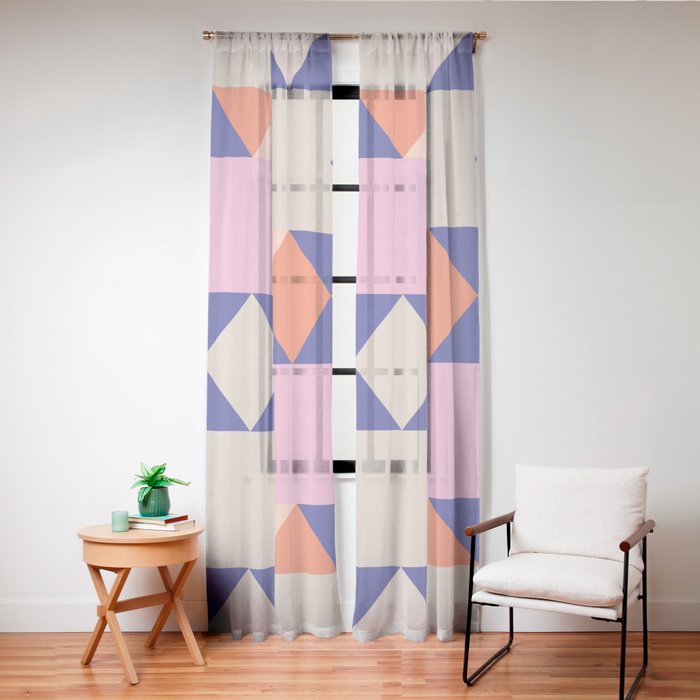 Geometric Shapes 217 Window Curtain Gallery Image 20