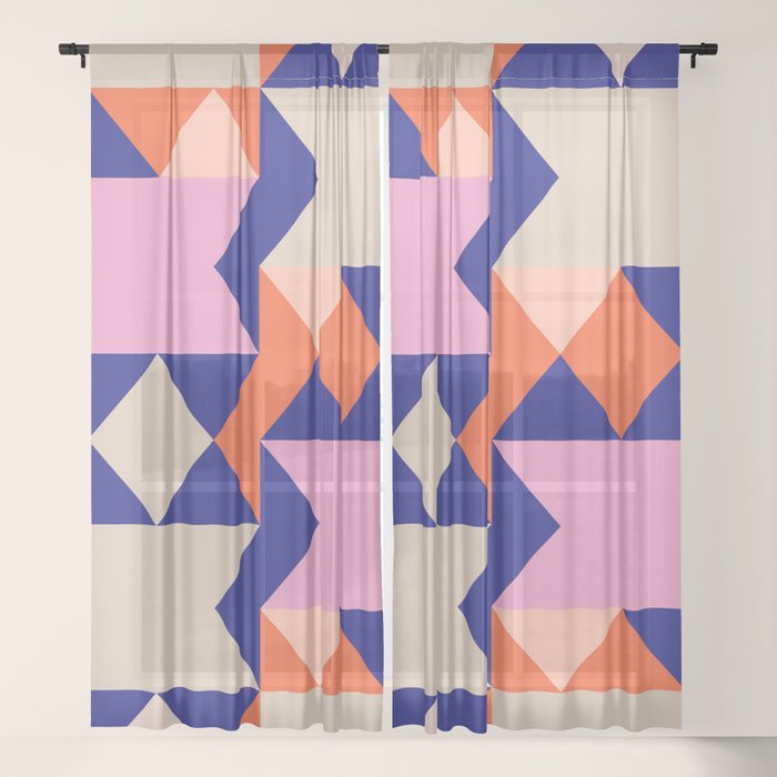 Geometric Shapes 217 Window Curtain Gallery Image 17