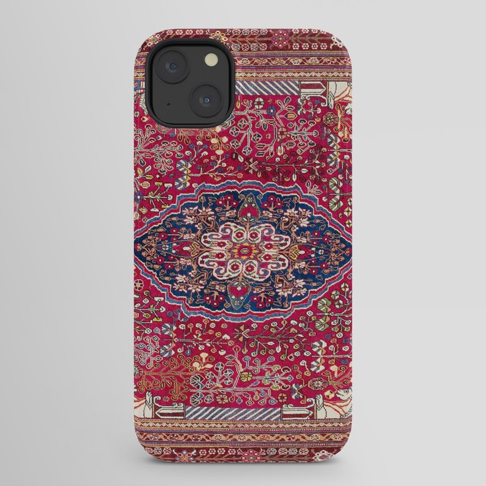 Qashqaâi Antique Fars Persian Rug Print iPhone Case Gallery Image 22