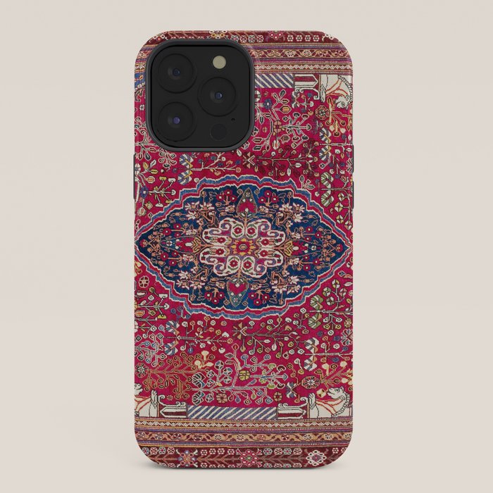 Qashqaâi Antique Fars Persian Rug Print iPhone Case Gallery Image 36