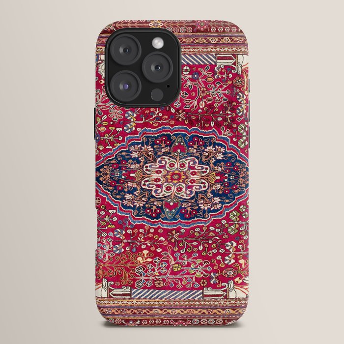 Qashqaâi Antique Fars Persian Rug Print iPhone Case Gallery Image 16