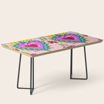 Hot Pink Sacred Hearts Coffee Table Gallery Image 1