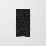 Goth Black Leopard Animal Print Bath Towel Gallery Image 1