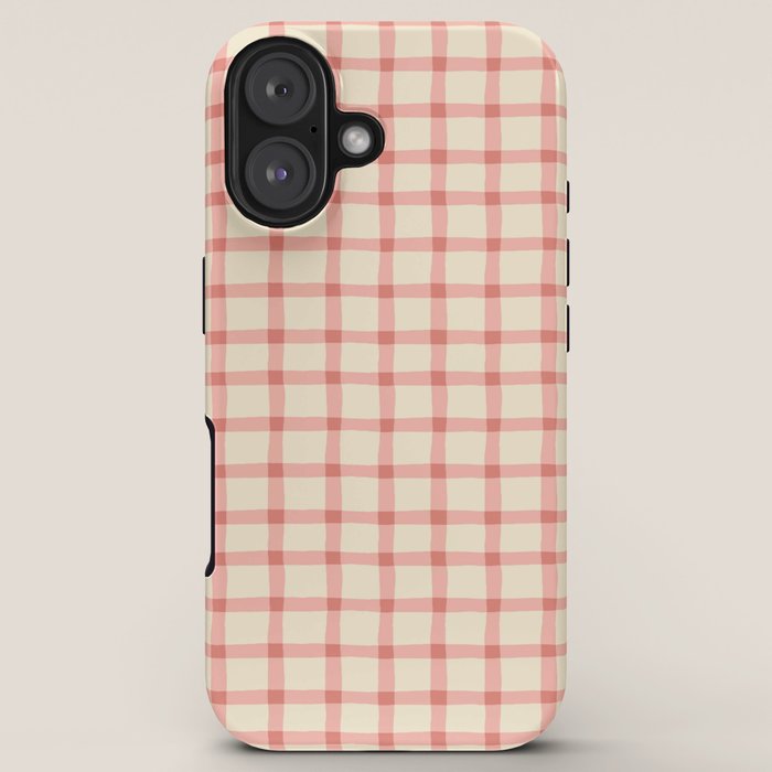 Strawberry Gingham Pattern iPhone Case Gallery Image 5