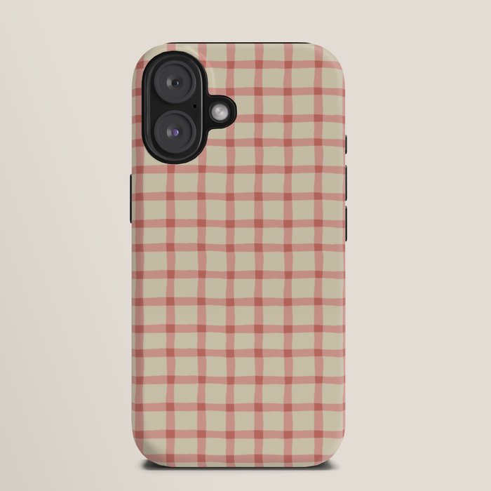 Strawberry Gingham Pattern iPhone Case Gallery Image 9