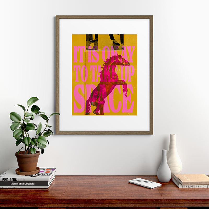 Take Up Space Framed Art Print Gallery Image 42