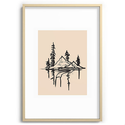Abstract Landscape II Framed Art Print Gallery Image 74