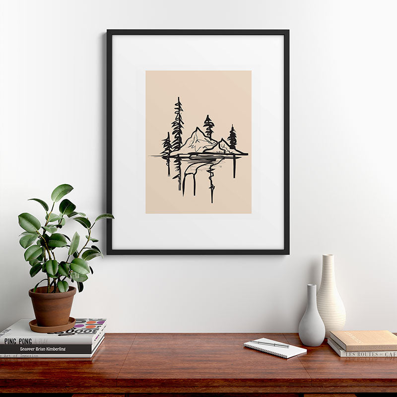 Abstract Landscape II Framed Art Print Gallery Image 7