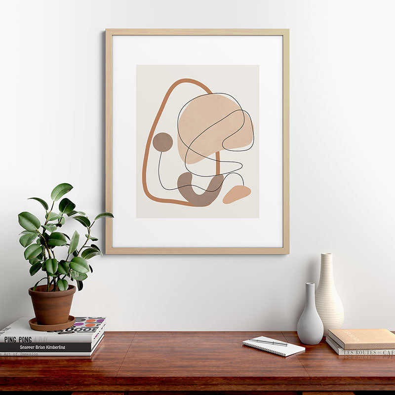 Abstract Line Movement III Framed Art Print Gallery Image 49