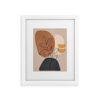 Abstract Minimal Plant 1 Framed Art Print Gallery Image 55
