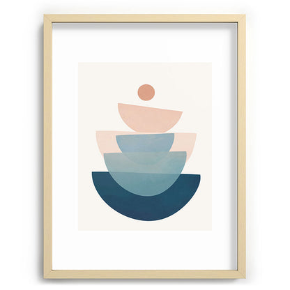 Abstract Minimal Shapes 31 Framed Art Print Gallery Image 100