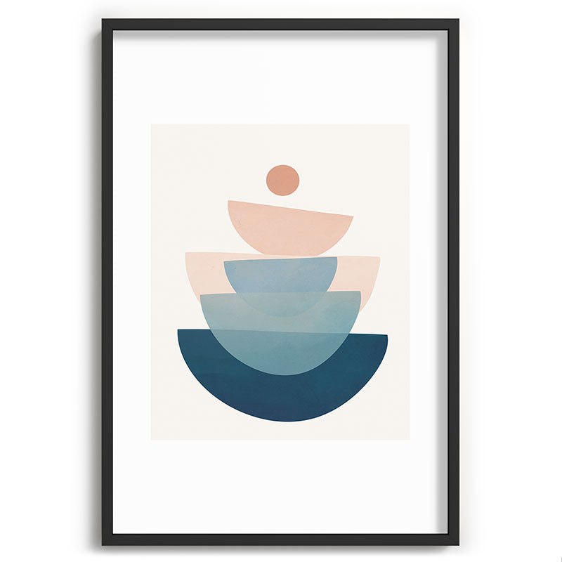 Abstract Minimal Shapes 31 Framed Art Print Gallery Image 85