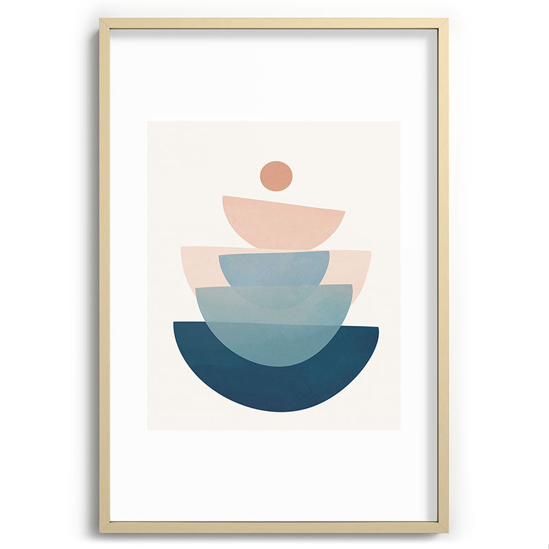 Abstract Minimal Shapes 31 Framed Art Print Gallery Image 102