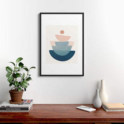 Abstract Minimal Shapes 31 Framed Art Print Gallery Image 8