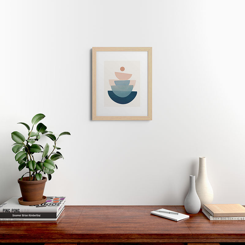 Abstract Minimal Shapes 31 Framed Art Print Gallery Image 63