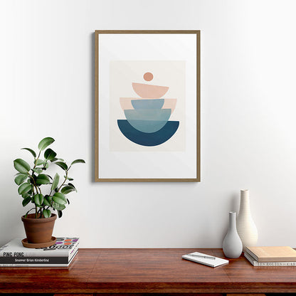 Abstract Minimal Shapes 31 Framed Art Print Gallery Image 18