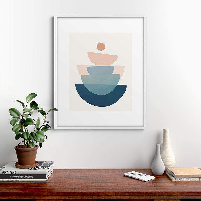 Abstract Minimal Shapes 31 Framed Art Print Gallery Image 39