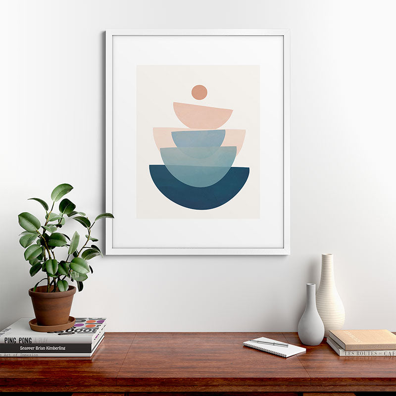 Abstract Minimal Shapes 31 Framed Art Print Gallery Image 76