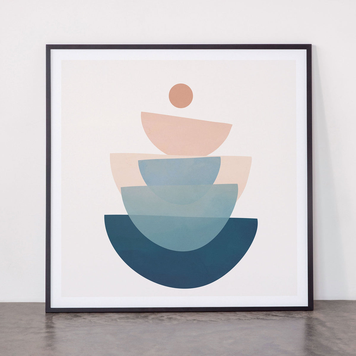 Abstract Minimal Shapes 31 Framed Art Print Gallery Image 11