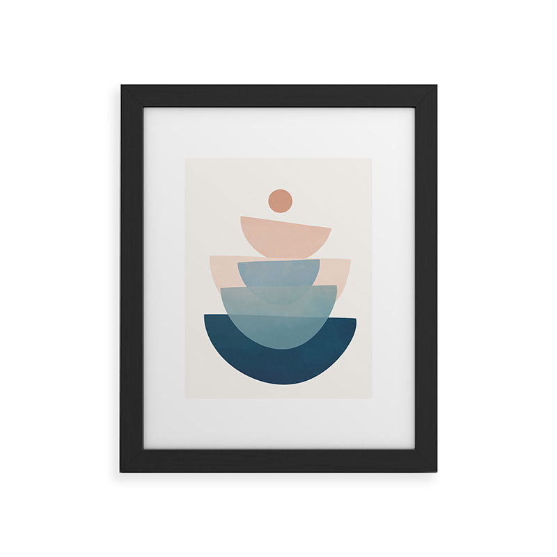 Abstract Minimal Shapes 31 Framed Art Print Gallery Image 45