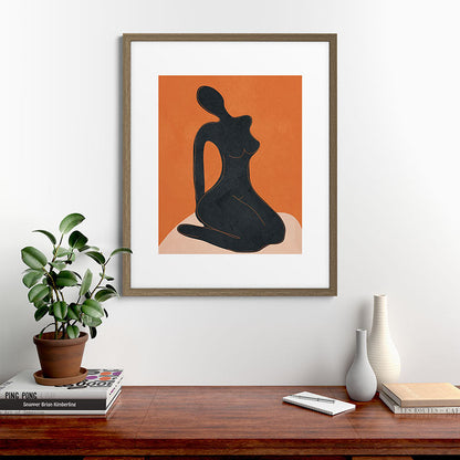 Abstract Nude II Framed Art Print Gallery Image 42