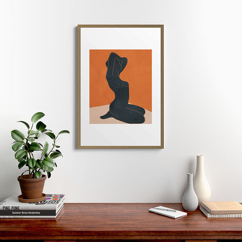 Abstract Nude IV Framed Art Print Gallery Image 13