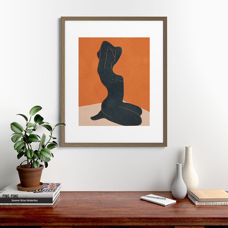 Abstract Nude IV Framed Art Print Gallery Image 42