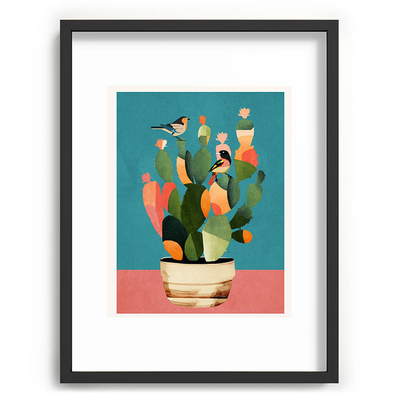 Cactus and Birds 2 Framed Art Print Gallery Image 61