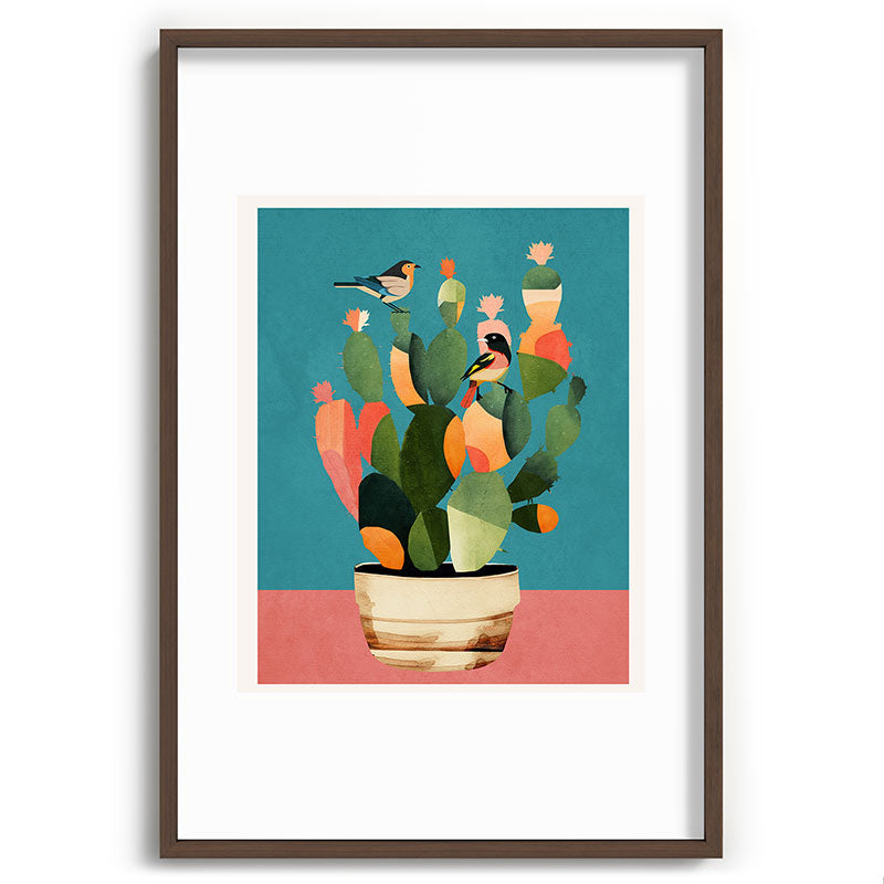 Cactus and Birds 2 Framed Art Print Gallery Image 68