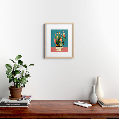 Cactus and Birds 2 Framed Art Print Gallery Image 18