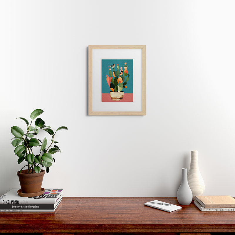 Cactus and Birds 2 Framed Art Print Gallery Image 46