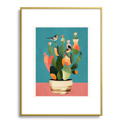 Cactus and Birds 2 Framed Art Print Gallery Image 92