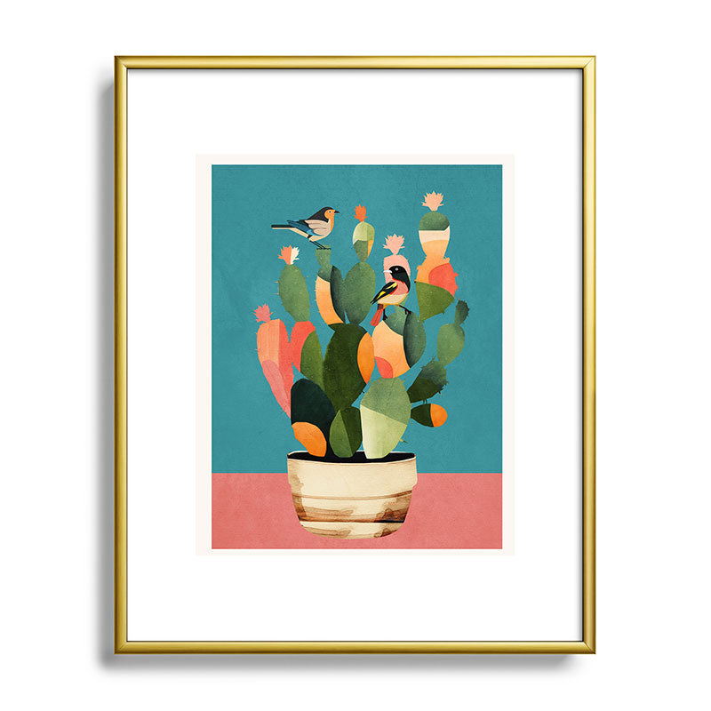 Cactus and Birds 2 Framed Art Print Gallery Image 89