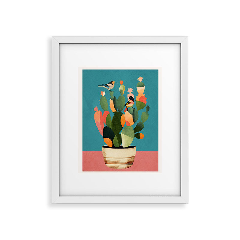 Cactus and Birds 2 Framed Art Print Gallery Image 22