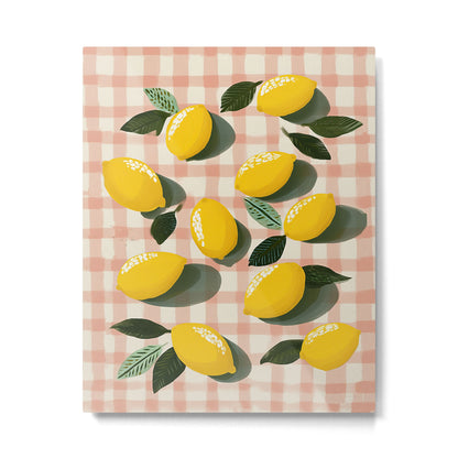 Lemon Picnic Still Life Metal Print Gallery Image 4