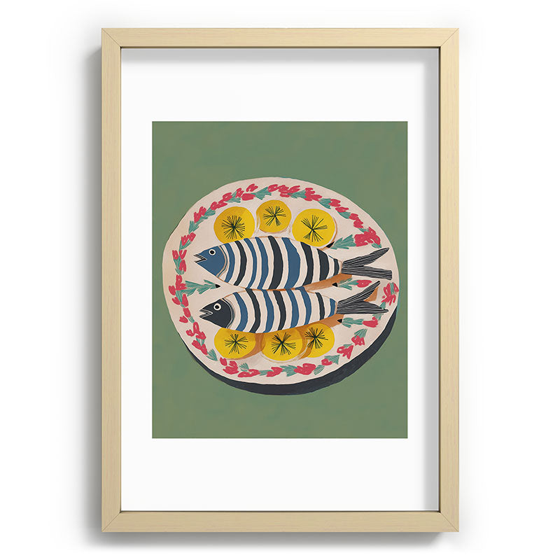 Mediterranean Fish Plate Framed Art Print Gallery Image 71