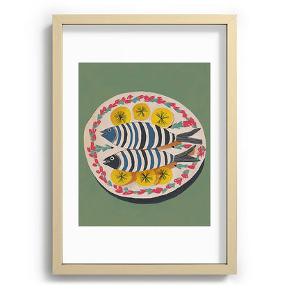 Mediterranean Fish Plate Framed Art Print Gallery Image 71