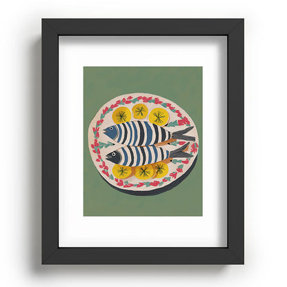 Mediterranean Fish Plate Framed Art Print Gallery Image 57
