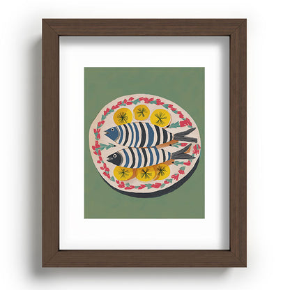 Mediterranean Fish Plate Framed Art Print Gallery Image 63