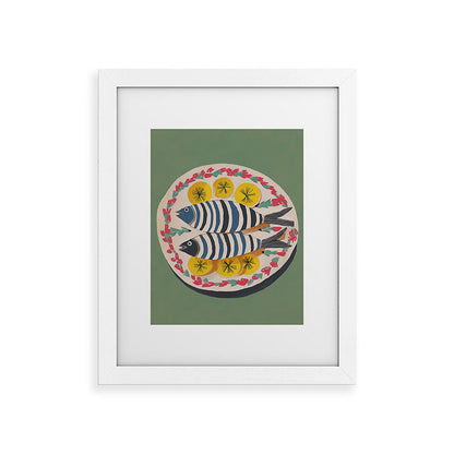 Mediterranean Fish Plate Framed Art Print Gallery Image 55