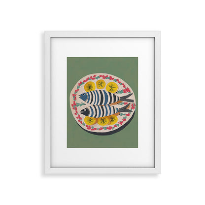 Mediterranean Fish Plate Framed Art Print Gallery Image 26