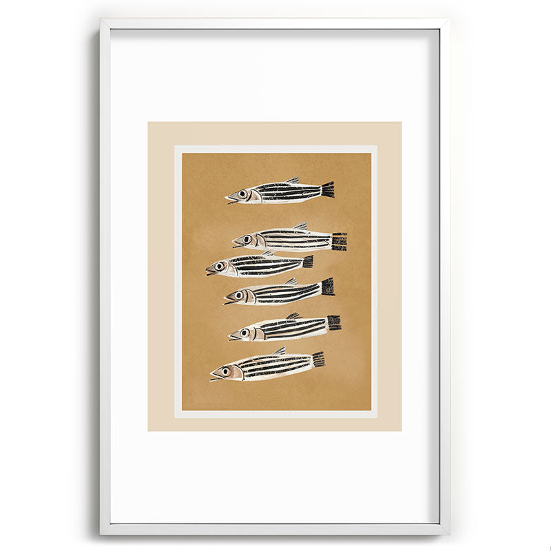 Minimal Fish Study Framed Art Print Gallery Image 80