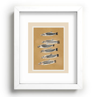 Minimal Fish Study Framed Art Print Gallery Image 76