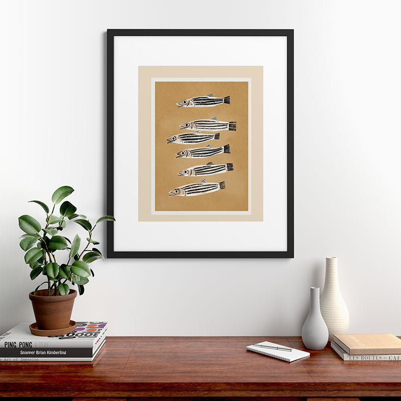 Minimal Fish Study Framed Art Print Gallery Image 35