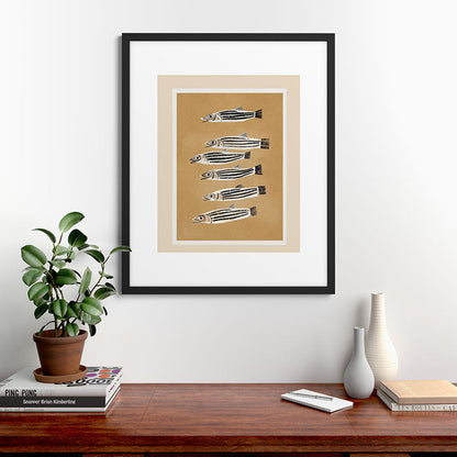 Minimal Fish Study Framed Art Print Gallery Image 35