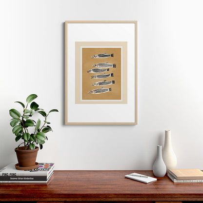 Minimal Fish Study Framed Art Print Gallery Image 20